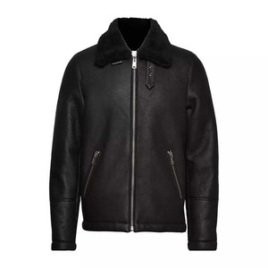 Chaquetas de Cuero para Hombre de Manga Larga, Ropa de Moda Personalizada, 100% Cuero, Cuello Alto, Ropa de Invierno, Precio Económico al por Mayor - Product Image 2