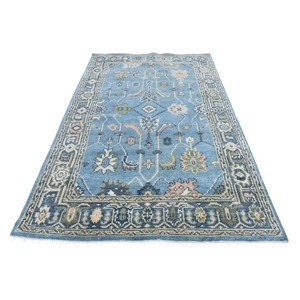 Oushak tapis mur à mur rouille noué à la main 100% laine de Nouvelle-Zélande grande surface Design floral moderne lavable pour la vie à la maison - Product Image 6