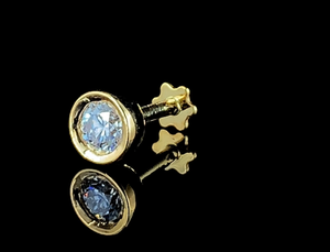 Piercing de Nariz Clásico con Diamante Natural de 0.10 Ct, Oro Amarillo de 18Kt, EF VVS, Certificado IGI, Corte Brillante, Joyería Fina - Regalo Perfecto - Product Image 3