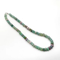 Collier d'opale de chrysoprase verte bonbons opale gemmes minimaliste superposition collier ras du cou bijoux de perles de pierres précieuses vertes pour les femmes