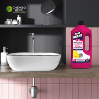 Nettoyant liquide professionnel pour canalisations Chembo Bevil, déboucheur efficace et puissant, 50%-80% d'ingrédients actifs