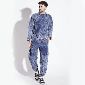 ชุดวอร์ม2ชิ้นสำหรับผู้ชายชุดออกกำลังกายผ้าฝ้าย100% เป็นมิตรกับสิ่งแวดล้อมชุดออกกำลังกายในฤดูหนาว - Product Image 2