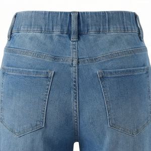 Women Straight Leg <b>Jeans</b> Retro Customized Color Denim Fabric Chic Low <b>Baggy</b> Pants Barrel Casual <b>Ladies</b> Trousers Premium Fashion - Product Image 5