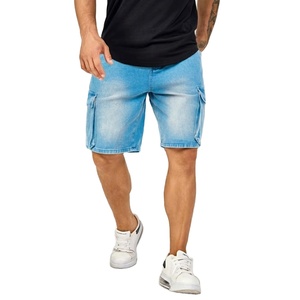 Shorts de Mezclilla Cargo para Hombre, Hechos en Pakistán, a Precio Económico, Color Personalizado, Lavado Ácido, de Alta Calidad y Cómodos - Product Image 4