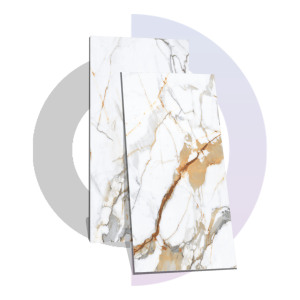 CROCK STATUARIO Carreaux en porcelaine émaillée 600x1200MM / 24X48 Carreaux de qualité supérieure - Product Image 1