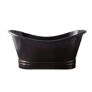 Classic Home and Bathroom Elegant Black Finished Copper Bathtubs for Sale from Indian Manufacturer at Best Prices