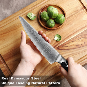 Vente en gros personnalisé Qualité supérieure OEM ODM Service Couteau de chef en acier Damas Couteau de cuisine Couteau de coupe avec manche en résine - Product Image 4