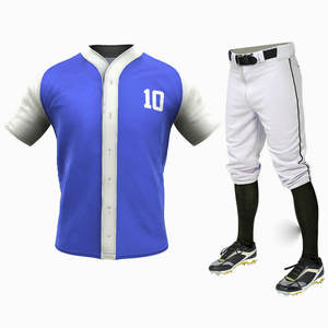 Camiseta de béisbol de poliéster 100% de alta calidad para hombre, conjunto de uniforme personalizable, servicio OEM, impresión por sublimación, Softball - Product Image 1