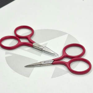 Tijeras de Bordado Cortas con Mango Marrón, Acero Inoxidable, Herramienta de Precisión para Cortar Hilo de Coser - Product Image 2