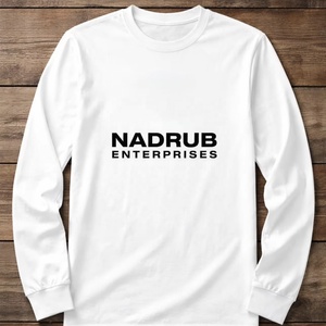 T-shirt uni à manches longues pour homme, coupe classique, logo personnalisé sur le devant, qualité supérieure, 100% coton, respirant, séchage rapide, personnalisation - Product Image 1