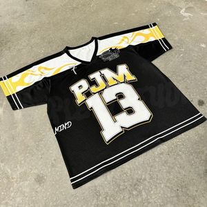 Camiseta Retro de Fútbol Americano Personalizada al por Mayor, de Malla, de Alta Calidad, 100% Poliéster, Impresión por Sublimación Completa, Talla Grande - Product Image 2