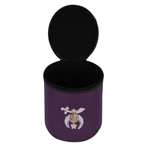 Regalia Lodge Masonic Fez Cap Case Black Tasseled Hat con estuche Alta calidad Custom Masonic Crown Case Freemason Cap ronpex - Product Image 4