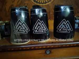 Taza de cuerno multicolor de último diseño de calidad estándar faizacraft y taza vikinga a precio mayorista para exportación desde India - Product Image 2
