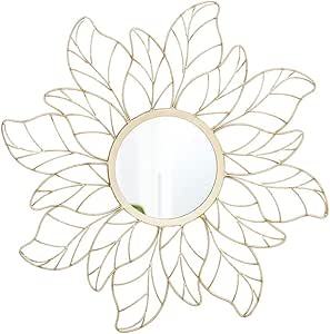 กรอบโลหะกระจกทรงกลมติดผนังทันสมัยอุปกรณ์ตกแต่งผนังรูปดอกไม้ดีไซน์พิเศษ - Product Image 2