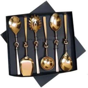 Juego de cubiertos planos de Decoración de mesa pulida con espejo de acero inoxidable, juego de cubiertos planos hechos a mano de primera calidad con nuevo patrón de aspecto - Product Image 4