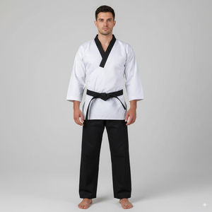 Kimono de Jiu-Jitsu pour hommes, uniforme d'entraînement de Jiu-Jitsu, matière en coton, veste à manches longues, ensemble pantalon - Product Image 5