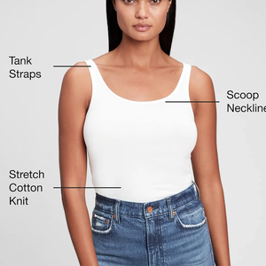 Chaleco de color blanco para mujer, ropa deportiva, venta al por mayor, camiseta sin mangas de moda para mujer, camisetas sin mangas sexis de punto de verano para mujer - Product Image 2