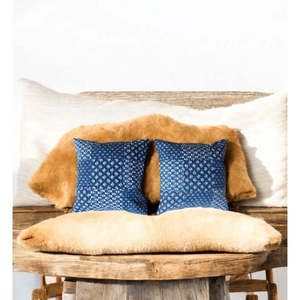 Indigo <b>Blue</b> Geometric Digital Print 16x16 Cushion Cover Multicolor Handmade Decorative Throw Pillow for <b>Sofa</b> <b>Bed</b> Accent for Home - Product Image 2