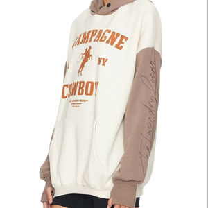 Sudadera con Capucha Larga y Cómoda para Mujer, 100% Algodón, con Estampado HD de Letras en la Parte Delantera, Sudadera de Moda para Invierno, Chaqueta con Logotipo de Marca Estampado - Product Image 4