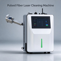 Équipement de nettoyage au laser à dosser 50W, machine à laser à fibre pulsée pour l'élimination de la rouille, de la peinture et de l'oxyde, système de nettoyage portable pour surfaces métalliques