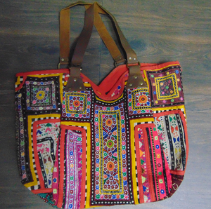 กระเป๋าสไตล์โบฮีเมียนสำหรับผู้หญิง, กระเป๋าผ้าฝ้ายโบฮีเมียนความจุขนาดใหญ่พร้อมฝาปิดมีซิปแบบพกพาสำหรับงานแต่งงานในโอกาสพิเศษ - Product Image 3