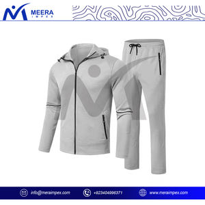 Ensemble de survêtement à fermeture éclair Durable léger de haute qualité pour hommes moderne Fitness Jogging grande taille pour les activités de plein air d'été - Product Image 2