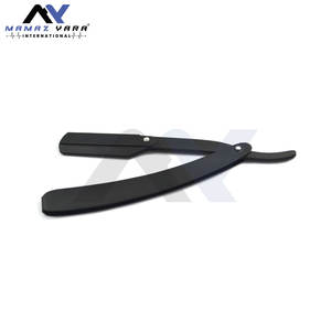 Barber Salon Straight Cut Throat Wet Shaving <b>Razor</b> <b>Mens</b> Hair Cutting Beard Shaping Traditional Black Handle <b>Razor</b> Salon Home - Product Image 5