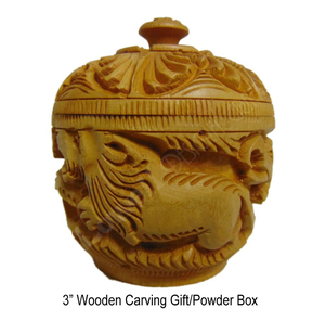 กล่องใส่ผงไม้แลคเกอร์ทำมือแบบเก่าภาชนะไม้รูปทรงวินเทจเคลือบแลคเกอร์แบบดั้งเดิม - Product Image 2