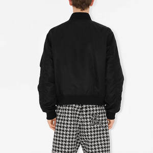 2025 veste d'hiver pour hommes personnalisée dernière conception de bombardier en nylon décontracté avec col montant et tissu de toile de logo avant - Product Image 4