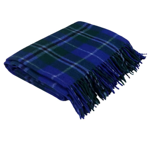 Manta de lana azul Douglas, nuevo diseño, ropa de cama de algodón teñido con hilo tejido, tamaño personalizado para el hogar o los viajes, precio al por mayor - Product Image 2
