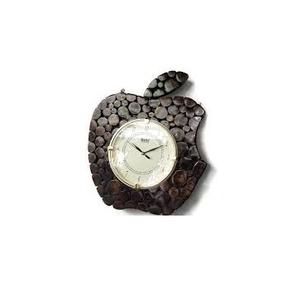 Horloge murale en bois à face unique de luxe faite à la main pour la décoration intérieure Type d'affichage d'aiguille suspendue - Product Image 3