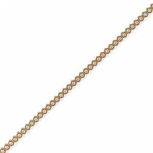 "18k <b>Gold</b> Lab Grown Diamond Bracelet-Elegant & Dazzling" - Product Image 3