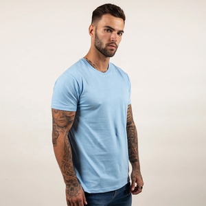 T-shirts pour hommes en coton 100% respirant à séchage rapide avec logo imprimé personnalisé de haute qualité, col rond, vente en gros - Product Image 6