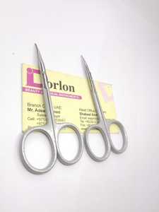 Professionnel Argent Pailleté Petit Ciseaux Durable De Haute Qualité En Acier Inoxydable Manucure Ciseaux À Ongles Cuticules Ciseaux - Product Image 3