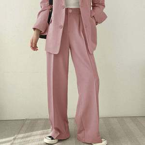 Nouvelle Collection 2024 : Pantalon de Costume Élégant et Décontracté pour Femme, Taille Haute, Uni, Grande Taille, Respirant, avec Fermetures Éclair – Idéal pour le Bureau et les Tenues Professionnelles - Product Image 3