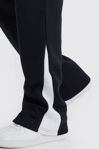 <b>Men's</b> 100% Cotton 500GSM Stacked Sweatpants Puff <b>Print</b> Embroidery Customizable Black Mid-Waist Streetwear <b>Man</b> <b>Trouser</b> Drawstring - Product Image 3