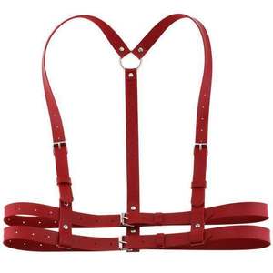 Sexy leather <b>harness</b> Body <b>harness</b> costume <b>Harness</b> for lingerie Leather bondage <b>harness</b> Adjustable body <b>harness</b> - Product Image 2