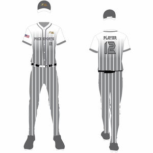 Conjunto de uniformes de béisbol personalizados de alta calidad para hombre, ropa deportiva para venta en línea a bajo precio - Product Image 4