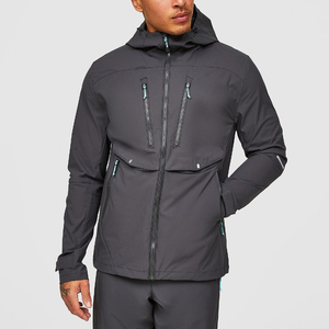 Chaqueta Cortavientos Deportiva para Hombre de Alta Calidad, Ligera, Impermeable, con Capucha, Cierre de Cremallera, Tejido de Punto de Oveja, OEM Disponible - Product Image 1