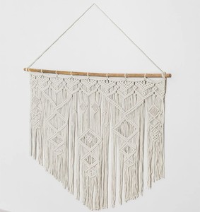 Cabecero de algodón de macramé trenzado a mano Exquisito diseño único 100% algodón Macramé Bedhead - Product Image 2
