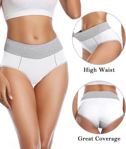 Elegante Ropa Interior de Talle Alto para Mujer, Talla Grande, con Botones, Transpirable, de Punto, Suave al Tacto, Flexible, Elástica, Ajuste Seguro y Completo - Product Image 2