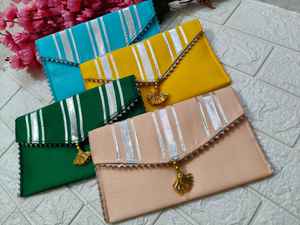 Bolsa de Seda Gota Patti Shagun para Regalos en Bodas Indias, Bolsa para Regalos en Eidi, Nikah, Lifafa, para Damas de Honor, Jaggo Night - Product Image 2