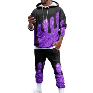 Wholesale Customized Men's Casual Fashion <b>Track</b> <b>Suit</b> Highest Quality with Hooded Collar Solid Pattern for Winter-TIV-WT-98 - Product Image 4