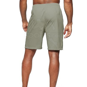 Shorts de course décontractés en toile légère pour hommes, respirants, écologiques, avec cordon de serrage, taille élastique confortable, haute qualité - Product Image 2