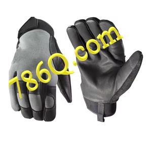 ด้วยความชำนาญสูงและความทนทานในการทำงานถุงมือหนังแพะหน้าจอสัมผัสปาล์มหนังฤดูหนาวโลโก้ที่กำหนดเอง - Product Image 1