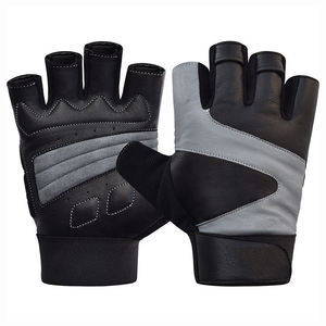 Guantes de gimnasio de cuero personalizados unisex Guantes de entrenamiento de fitness de alta calidad con logotipo personalizado Los mejores guantes de levantamiento de pesas - Product Image 1