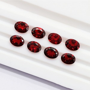 Alta calidad 7x9mm ágata Mozambique rojo granate corazón cabujón piedra preciosa Natural suelta para colgantes de joyería precio al por mayor - Product Image 3