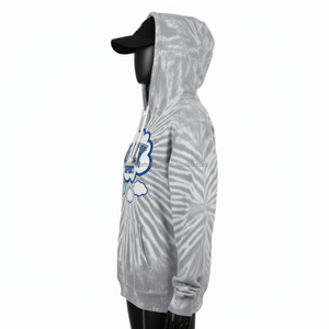 Sweat à capuche pour femme, 320 GSM, molleton de coton premium, tie-dye, logo chenille personnalisé, style streetwear chaud, basiques pour femme - Product Image 3