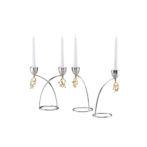 Candelabro de Metal Dorado de la mejor calidad, candelabro para ocasiones, candelero decorativo moderno para Hotel en casa - Product Image 6