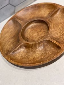 Juego de 2 bandejas de servicio de madera natural con material y calidad extra Premium para uso en restaurantes planos y hoteles - Product Image 5